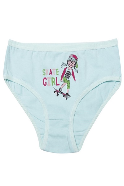 Kota 3410X12 Kız Çocuk 12li Likralı Karışık Desen Bikini Külot-Renkli