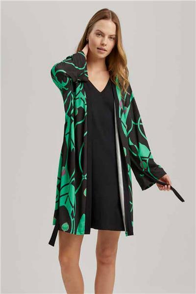 Loomerie 23525 Kadın Sabahlık-Siyah