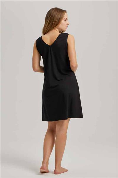 Loomerie 23526 Kadın Sıfır Kol Gecelik-Siyah