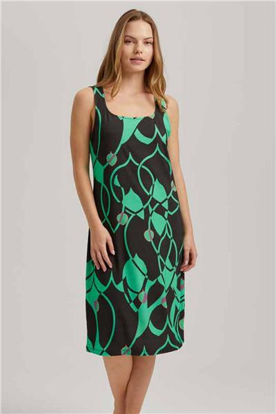 Loomerie 23527 Kadın Sıfır Kol Gecelik-Siyah