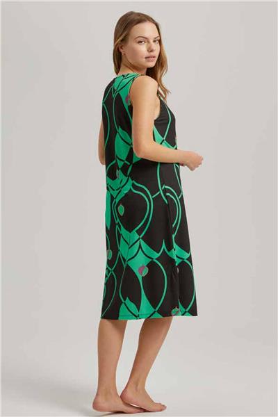 Loomerie 23527 Kadın Sıfır Kol Gecelik-Siyah