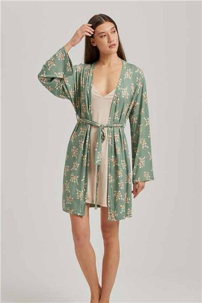 Loomerie 23557 Kadın Sabahlık-Yeşil