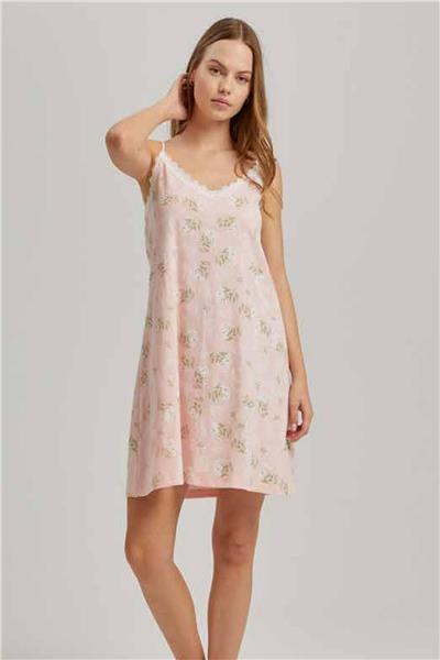 Loomerie 23632 Kadın İp Askılı Gecelik-Pembe