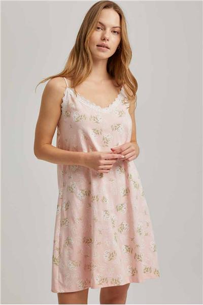 Loomerie 23632 Kadın İp Askılı Gecelik-Pembe