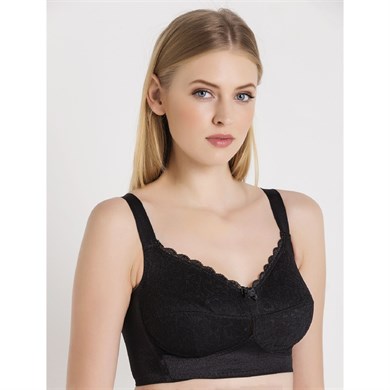 Magic Form 1718 Danteli Balensiz Toparlayıcı Sütyen - Siyah