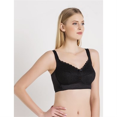 Magic Form 1718 Danteli Balensiz Toparlayıcı Sütyen - Siyah