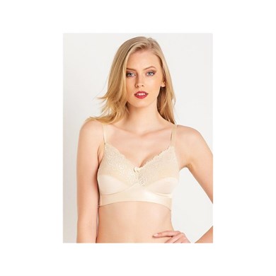 Magic Form 1764 Dantelli Balensiz Toparlayıcı Sütyen - Ten