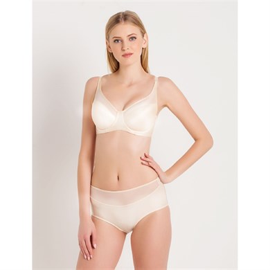 Magic Form 1783 Düz Kumaşlı Büyük Beden Toparlayıcı İçi Boş Sütyen - Ekru