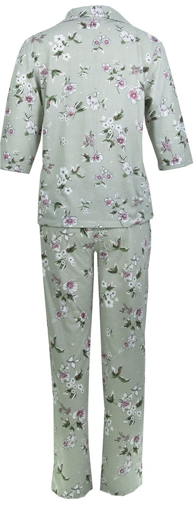 Magic Form 18280 Kadın Önden Düğmeli Gömlek Pijama Takımı-Nilyeşili