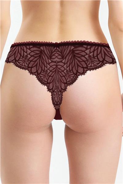 Magic Form 185 Kadın Dantelli Sting Külot-Bordo