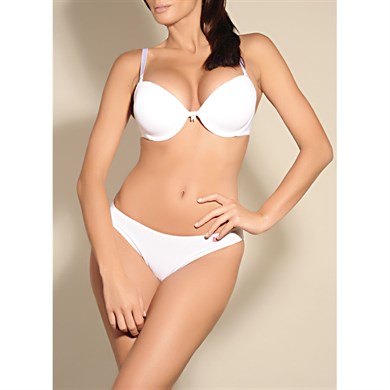 Magic Form 2069 Ortası Dekolte Düz Kumaşlı Sulu Sütyen - Beyaz