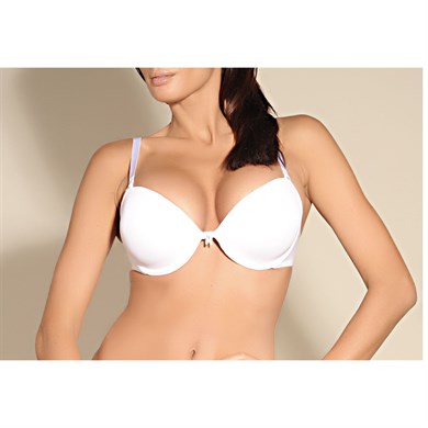 Magic Form 2069 Ortası Dekolte Düz Kumaşlı Sulu Sütyen - Beyaz