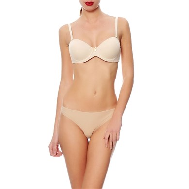 Magic Form 2081 Düz Kumaşlı Çok Dolgulu Askısız Sütyen - Ten