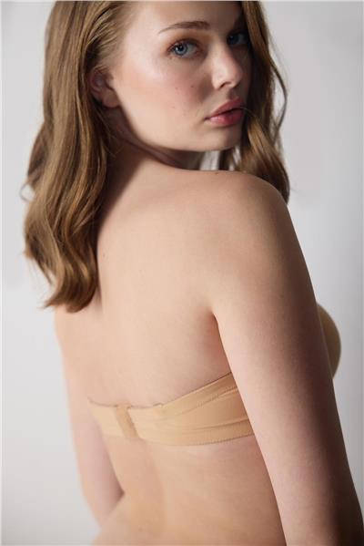 Magic Form 2081 Kadın Düz Kumaşlı Ekstra Dolgulu Straples Sütyen-Koyuten