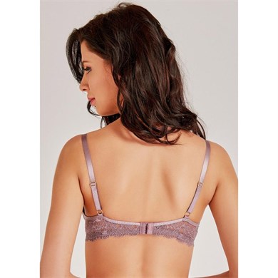 Magic Form 2589 Dantelli İpli Süngerli Sütyen - Çinko