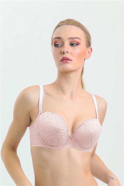 Magic Form 2685 Kadın Destekli Dantelli Sütyen-Pudra
