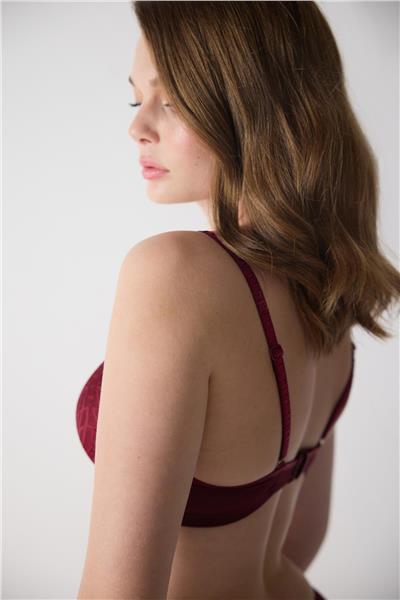 Magic Form 2685 Kadın Destekli Dantelli Sütyen-Bordo