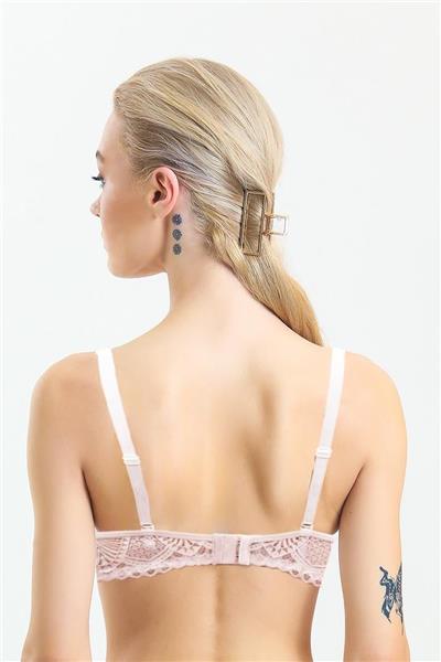 Magic Form 3040 Kadın Dantelli Destekli Sulu Sütyen-Pudra