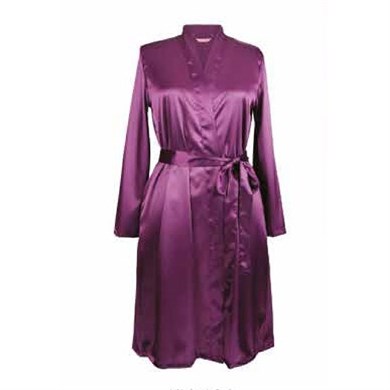 Magic Form 30428 Düz Saten Kumaşlı Kısa Sabahlık - Vişne