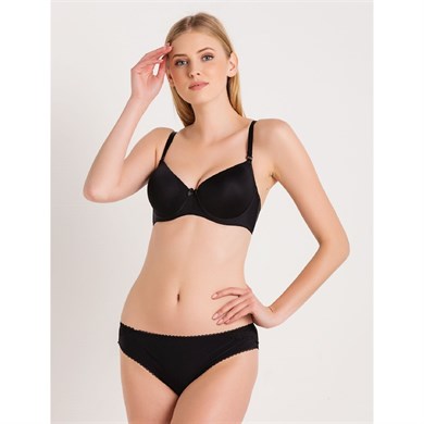 Magic Form 3045 İnce Süngerli Düz Kumaşlı Sütyen - Siyah