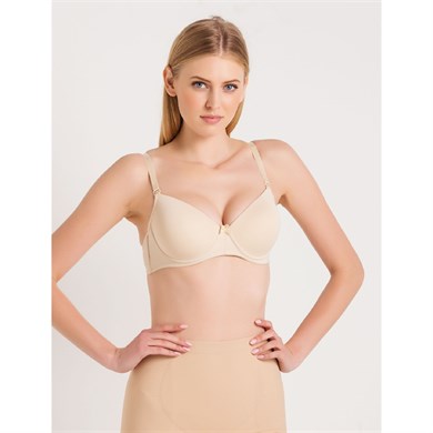Magic Form 3045 İnce Süngerli Düz Kumaşlı Sütyen - Ten