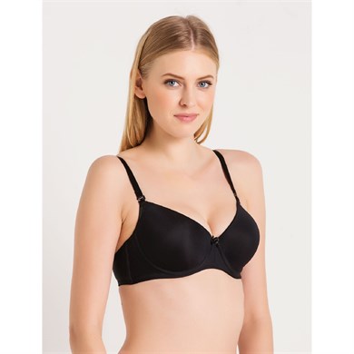 Magic Form 3045 İnce Süngerli Düz Kumaşlı Sütyen - Siyah