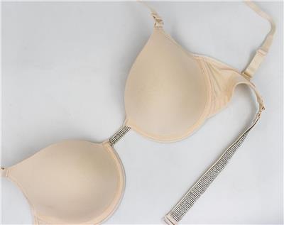 Magic Form 3095 Kadın Taşlı Dekolteli Destekli Sütyen-Ten