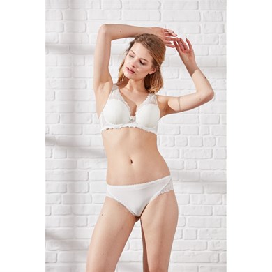 Magic Form 312 Arkası Dantelli Normal Külot - Ekru