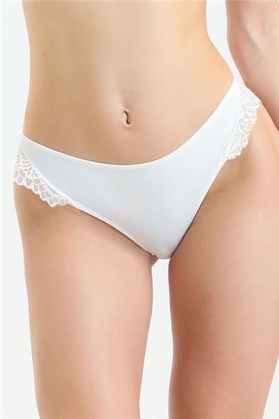 Magic Form 340 Kadın Önü Kumaş Arkası Dantel Külot-Ekru