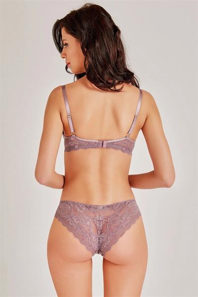 Magic Form 3589 Yumuşak Süngerli Dantelli Sütyen - Çinko