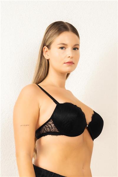 Magic Form 3769 Kadın Dantelli Destekli Sütyen-Siyah