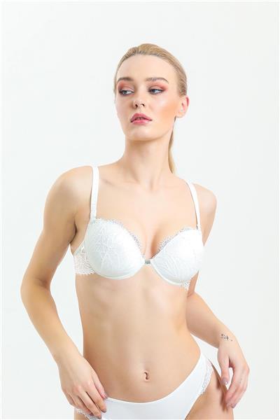 Magic Form 3769 Kadın Dantelli Destekli Sütyen-Ekru