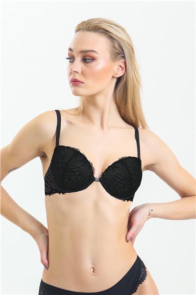 Magic Form 3769 Kadın Dantelli Destekli Sütyen-Siyah