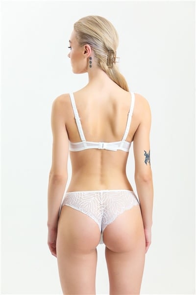 Magic Form 385 Kadın Dantelli Külot-Ekru