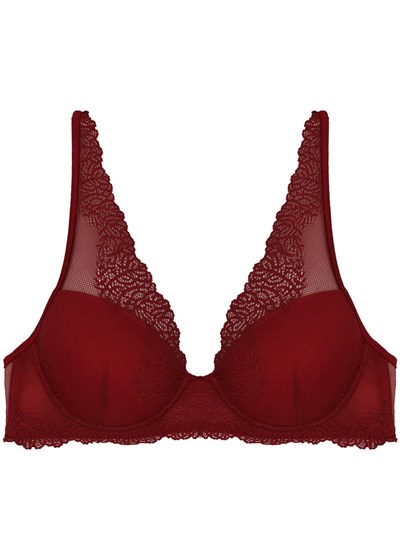 Magic Form 3912 Dantelli Süngerli Sütyen - Kırmızı