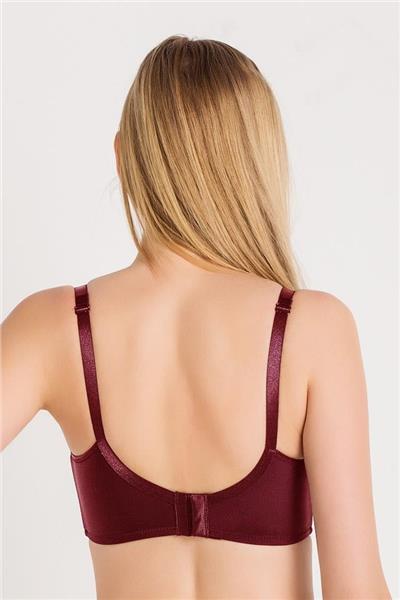 Magic Form 3983 Kadın Tül Detaylı Toparlayıcı Sütyen-Bordo