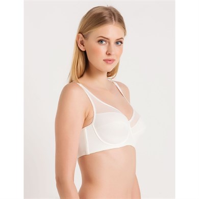 Magic Form 3983 Süngersiz Düz Kumaşlı Toparlayıcı Sütyen - Ekru