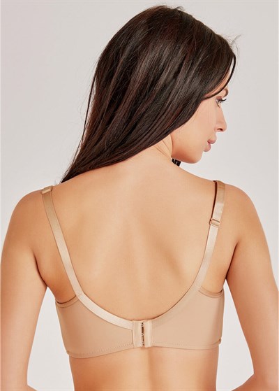 Magic Form 3983 Süngersiz Düz Kumaşlı Toparlayıcı Sütyen - Koyu Ten