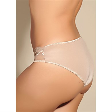 Magic Form 410 Yüksek Belli Dantelli Normal Külot - Vizon