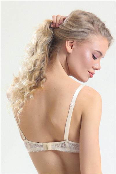 Magic Form 4520 Kadın Destekli Dantelli Sütyen-Ten