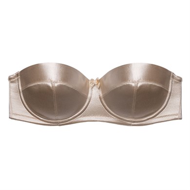 Magic Form 4563 Yumuşak İnce Süngerli Düz Kumaşlı Toparlayıcı Askısız Sütyen - Ten