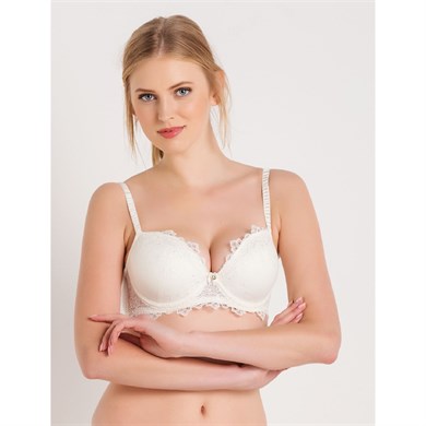 Magic Form 4592 Brode Dantelli Süngerli Sütyen - Ekru