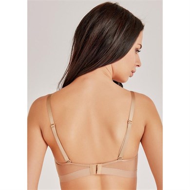 Magic Form 4636 Balensiz Süngerli Tüllü Sütyen - Koyu Ten