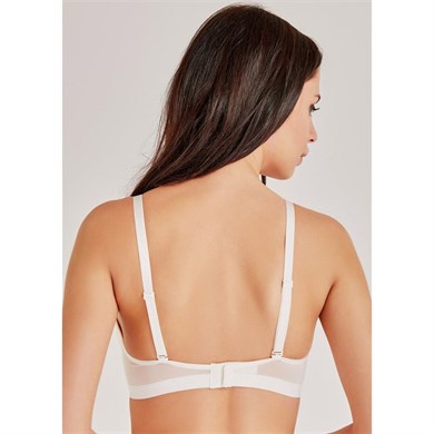 Magic Form 4636 Balensiz Süngerli Tüllü Sütyen - Ekru