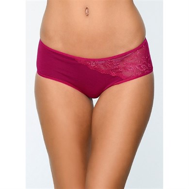 Magic Form 467 Pamuklu Dantelli Normal Külot - Vişne