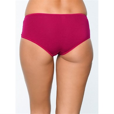 Magic Form 467 Pamuklu Dantelli Normal Külot - Vişne