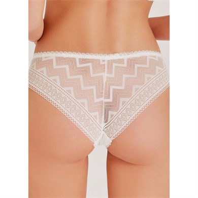 Magic Form 548 Zigzag Dantelli Normal Külot - Ekru