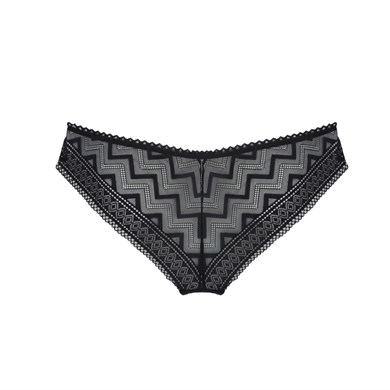 Magic Form 548 Zigzag Dantelli Normal Külot - Siyah