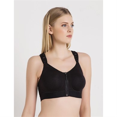 Magic Form 5722 Önden Fermuarlı Protez Sütyeni - Siyah