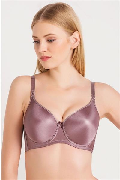 Magic Form 5738 Düz Kumaşlı İnce Süngerli Büyük Beden Toparlayıcı Sütyen - Çinko